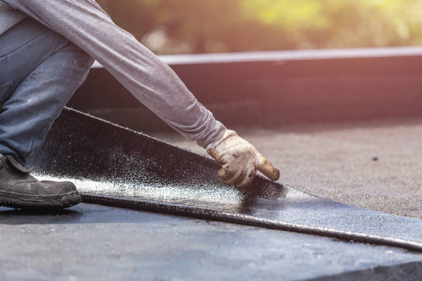 Professional Basement Waterproofing technician working in New Lexington, OH